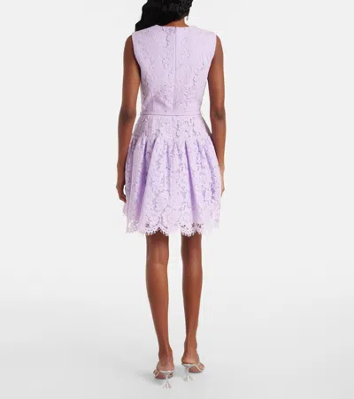 Self-portrait Belted Lace Minidress