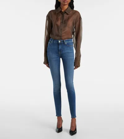 7 For All Mankind Hw High-waist Skinny Jeans