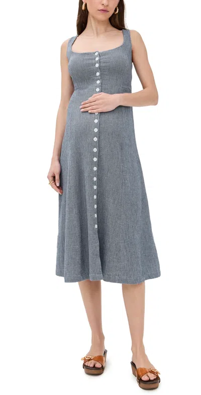 Hatch The Felicity Dress Navy/white