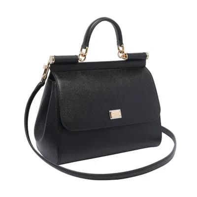 Dolce & Gabbana Sicily Grande Leather Handbag