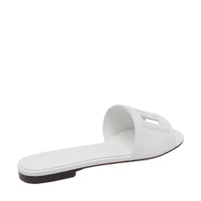 Dolce & Gabbana Dolce&gabbana Women Leather Slide With Dg Logo