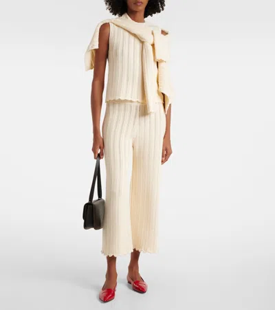 Altuzarra Petey Open-knit Cotton Flared Pants