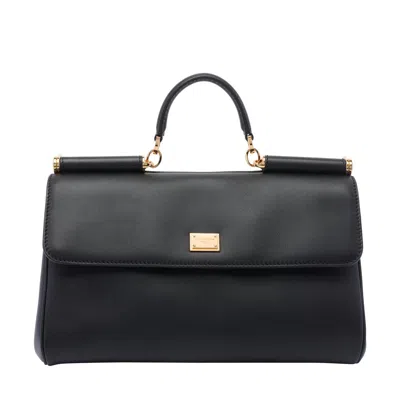 Dolce & Gabbana Medium My Sicily Bag In Black