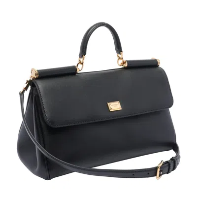 Dolce & Gabbana Medium My Sicily Bag In Black