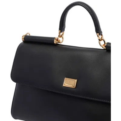 Dolce & Gabbana Medium My Sicily Bag In Black