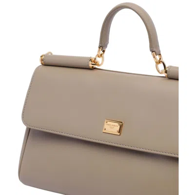 Dolce & Gabbana Sicily Medium Hand Bag In Brown