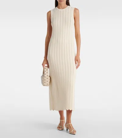 Altuzarra Sissi Open-knit Cotton Midi Dress