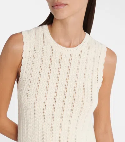 Altuzarra Sissi Open-knit Cotton Midi Dress