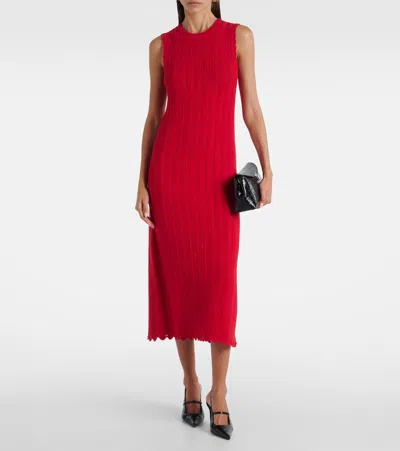 Altuzarra Sissi Open-knit Cotton Midi Dress