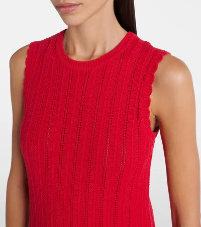 Altuzarra Sissi Open-knit Cotton Midi Dress