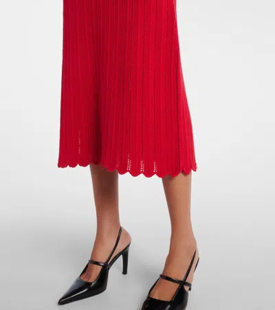 Altuzarra Sissi Open-knit Cotton Midi Dress