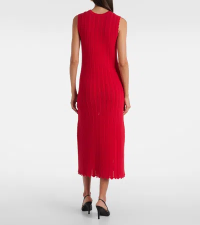 Altuzarra Sissi Open-knit Cotton Midi Dress