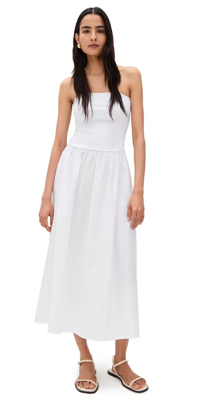 Perfectwhitetee Combo Strapless Dress White In White