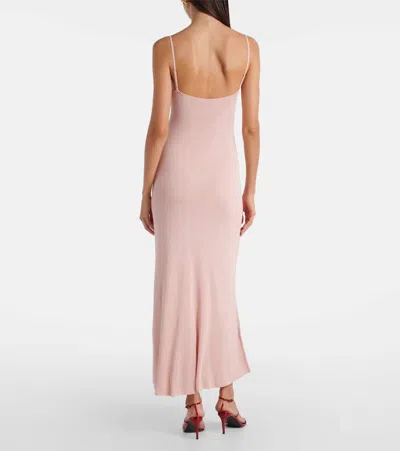Altuzarra Odie Knitted Maxi Dress In Pink
