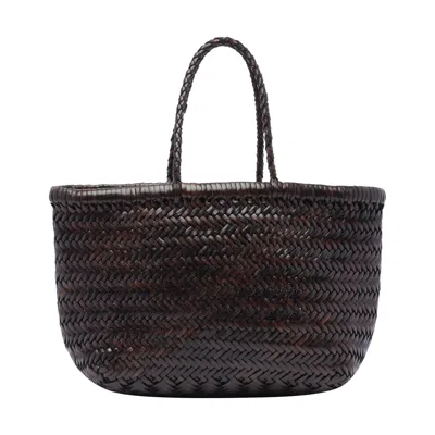 Dragon Diffusion Women Mini Bamboo Triple Jump Handbag In Brown