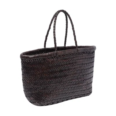 Dragon Diffusion Women Mini Bamboo Triple Jump Handbag In Brown