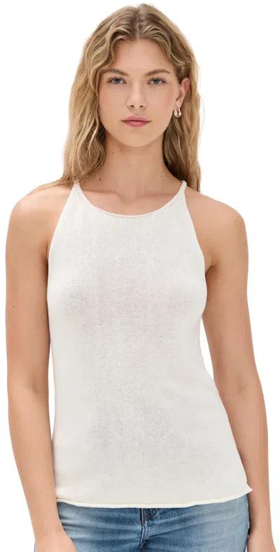 Alex Mill Josie Tank In Linen Cotton Pearl