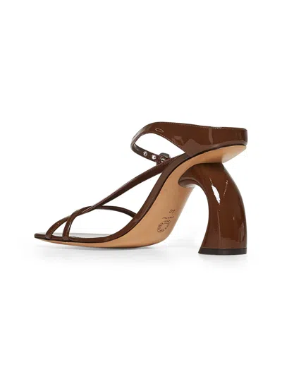 Dries Van Noten Women  95 Leather Sandals In Multi