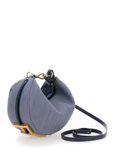 Fendi Mini Graphy Denim Embroidrey