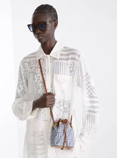 Fendi Mini Mon Tresor Tessuto Ff