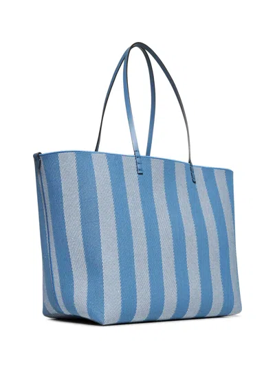 Fendi Blue Reversible Roll Large Shopper