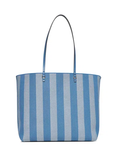 Fendi Blue Reversible Roll Large Shopper