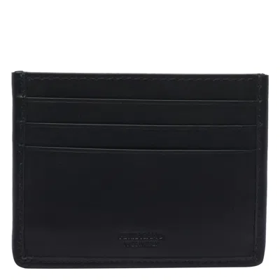 Ferragamo Men Gancini Logo Woven Cards Holder