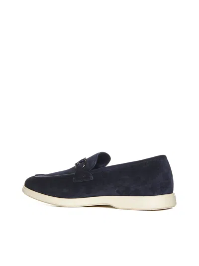 Ferragamo Men Gancini Suede Loafers