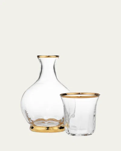 Aerin Sophia Bedside Carafe And Tumbler In Transparent
