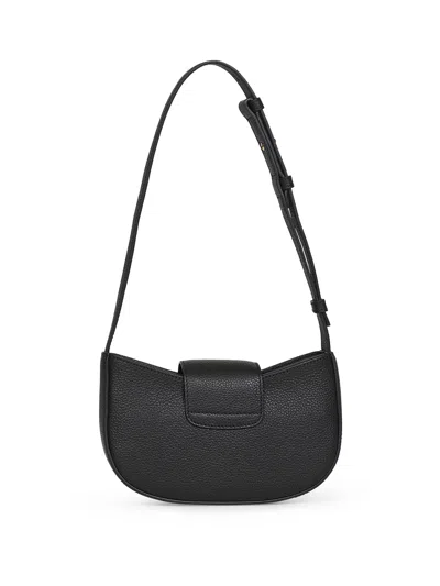 Ferragamo Women Black Double Gancini Mini Bag By