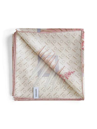 Ferragamo Dune Print Silk Twill Scarf