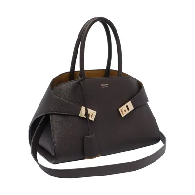 Ferragamo Women Medium Hug Bicolor Handbag