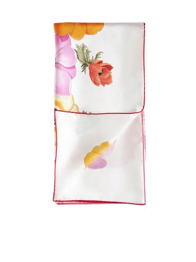 Ferragamo Women Silk Scarf With Anemone Print