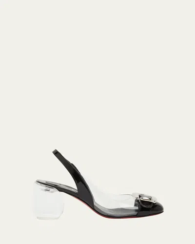Christian Louboutin Minny Bubble Buckle Red Sole Pumps