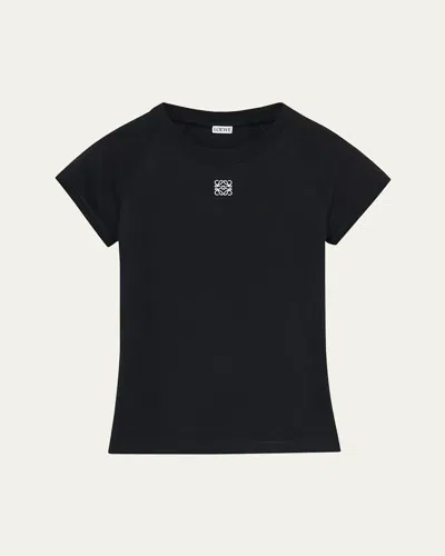 Loewe Ribbed Anagram Short-sleeve Tee