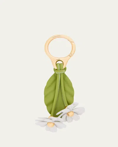Loewe Chamomile Flower Bag Charm In Calfskin Leather