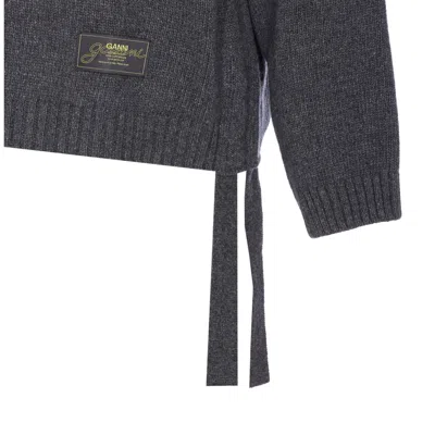 Ganni Women Future Wool Sweater In Gray