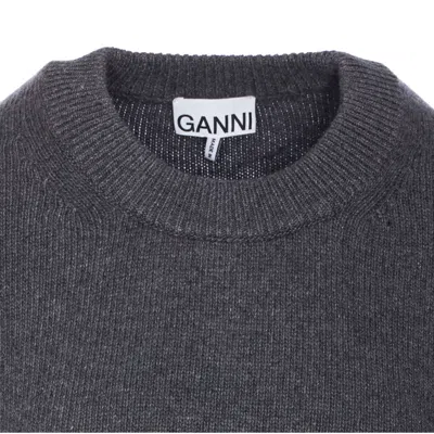 Ganni Women Future Wool Sweater In Gray