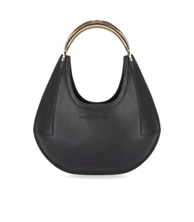 Elisabetta Franchi Black Shoulder Bag In Black