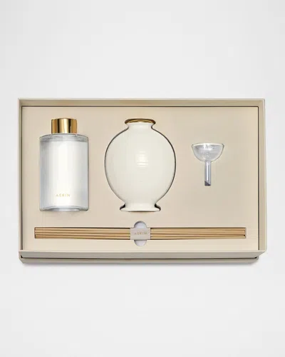 Aerin Madaket Geranium Diffuser Set In White