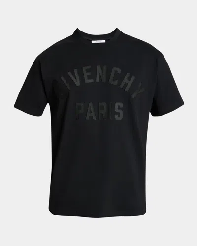 Givenchy Men Cotton T-shirt In Black