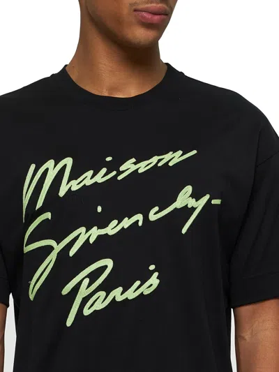 Givenchy Men Black Cotton Maison  T-shirt In Black