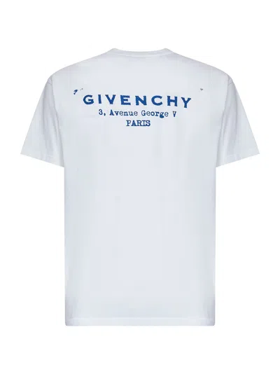 Givenchy White Cotton Jersey Crewneck T-shirt In White