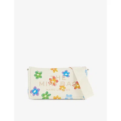 Marc Jacobs Womens White Multi The Wild Daisy Mini Leather Bag