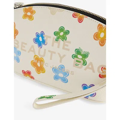 Marc Jacobs Womens White Multi The Wild Daisy Beauty Leather Bag