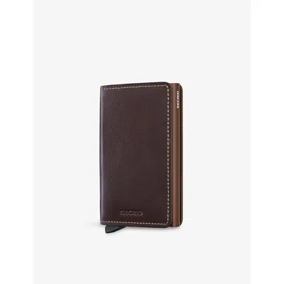 Secrid Womens Chocolate Slimwallet Leather Wallet