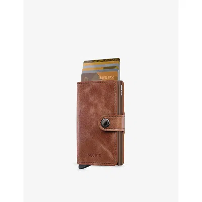 Secrid Womens Cognac Brown Miniwallet Leather Wallet