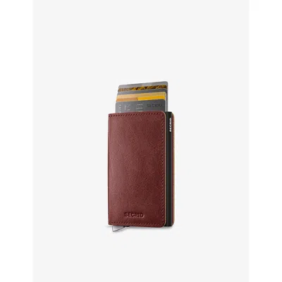 Secrid Womens Brown Slimwallet Basco Leather Wallet