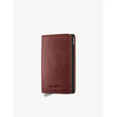 Secrid Womens Brown Slimwallet Basco Leather Wallet