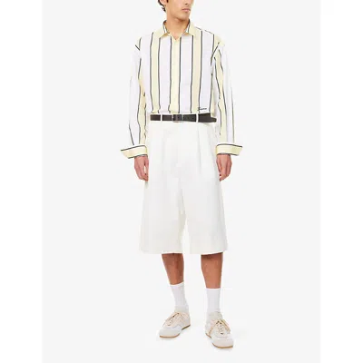 Jacquemus Simon Shirt Buttoned Cuffs Striped Pattern